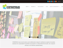 Tablet Screenshot of consensus.ie
