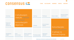 Desktop Screenshot of consensus.si